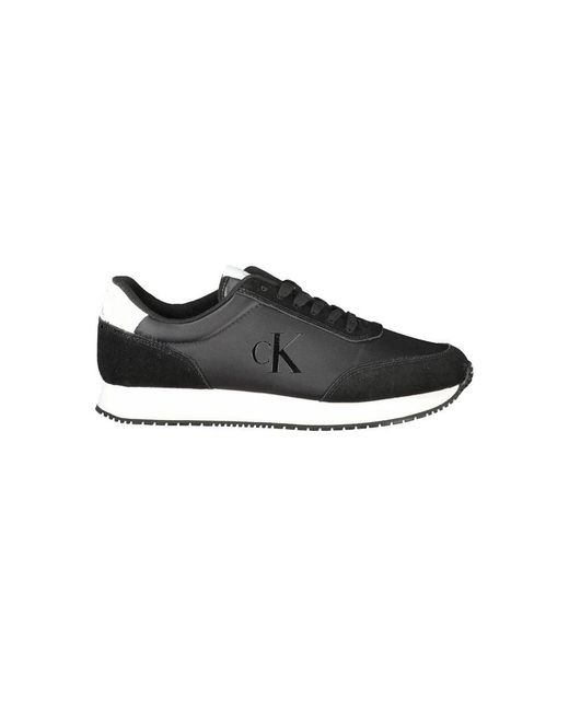 Sneaker in poliestere nero di Calvin Klein in Black da Uomo
