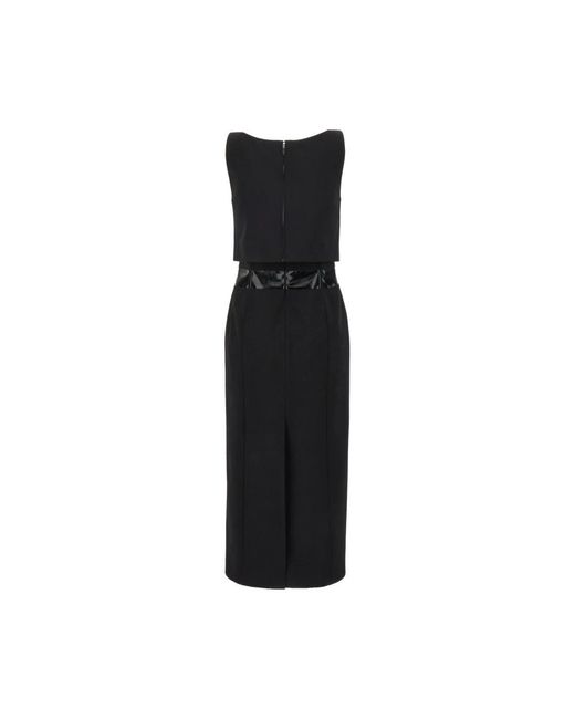 Del Core Kleedjes ,Zwart ,Maxi Jurk in het Black