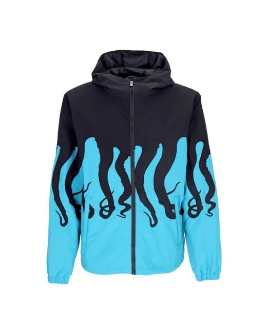 Light Jackets Octopus de hombre de color Blue