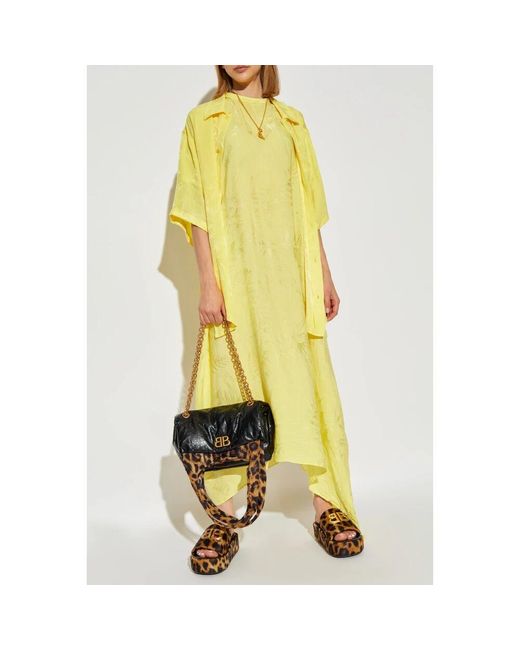 Balenciaga Yellow Knittereffekt kleid