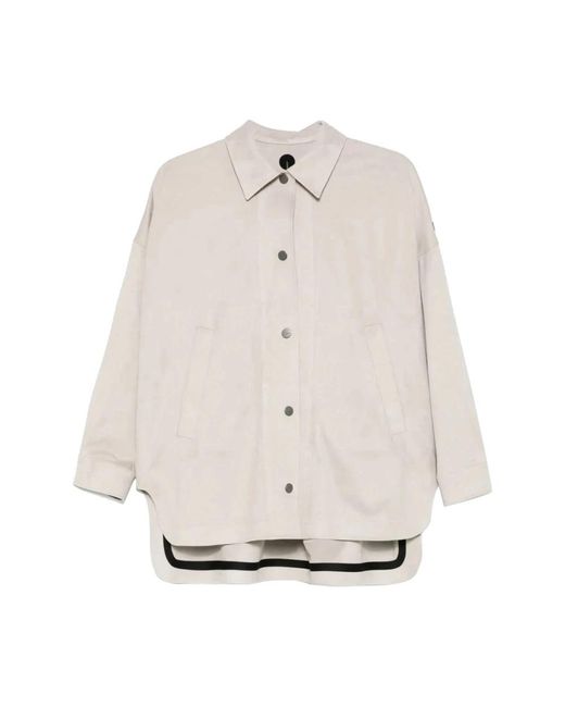 Rrd Overhemden ,Polyester Ivory Overshirt in het Natural