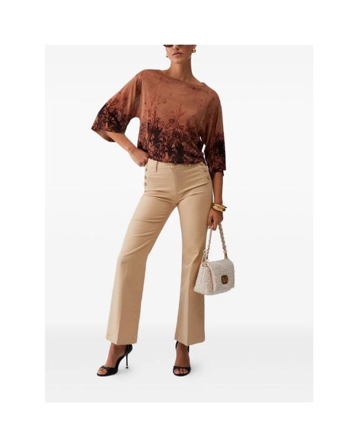 Liu Jo Brown Round-Neck Knitwear