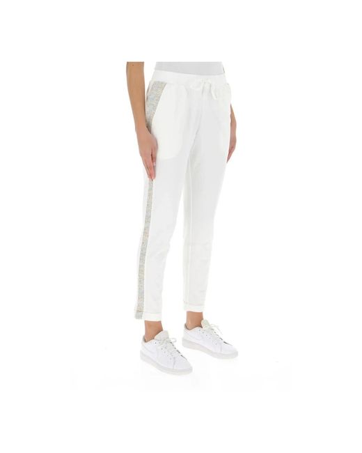 Liu Jo White Cropped trousers