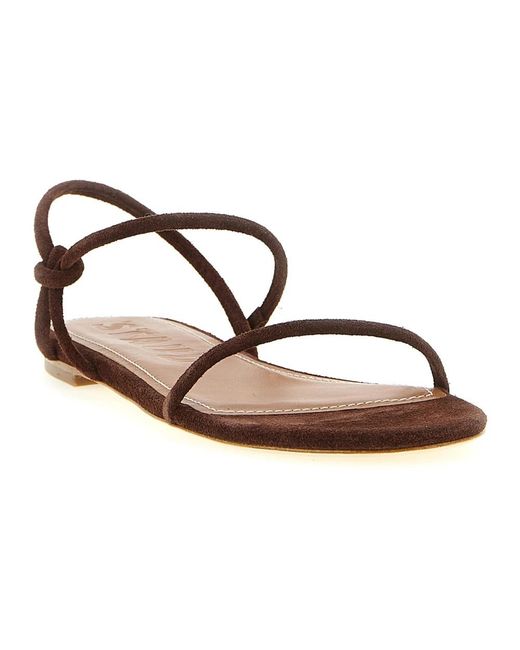 Flat Sandals Staud en coloris Brown