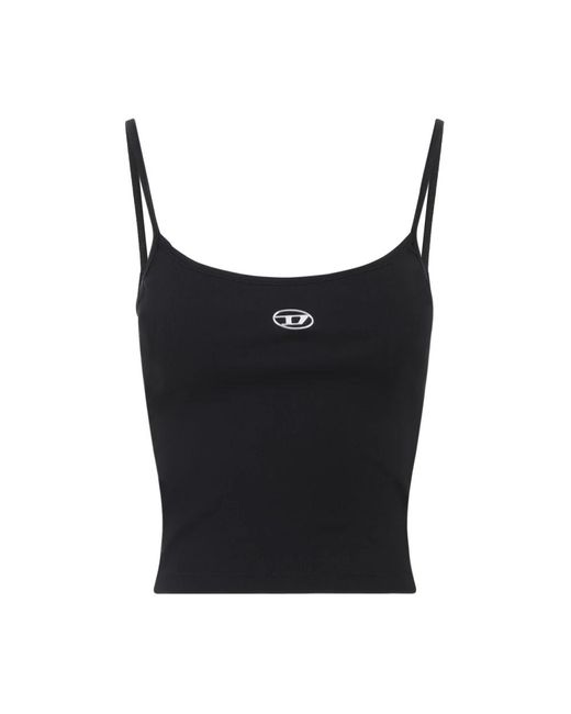 DIESEL Black Sleeveless Tops