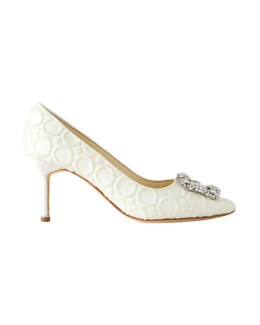 Manolo Blahnik White Pumps