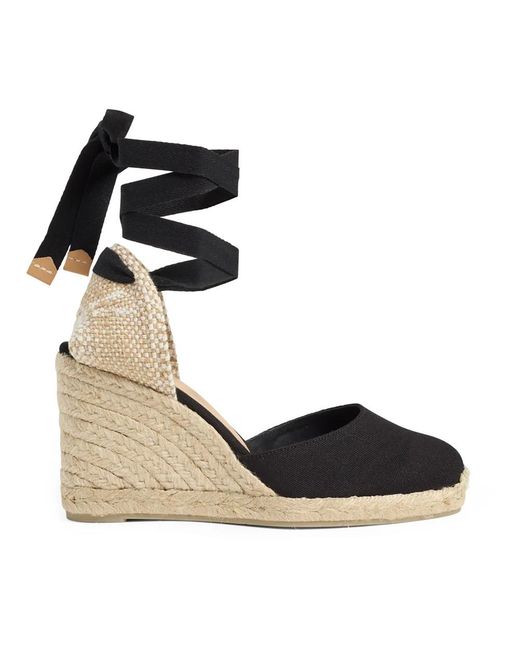 Castaner Black Wedges