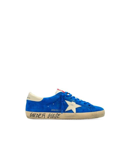 Golden Goose Deluxe Brand Blue Sneakers for men