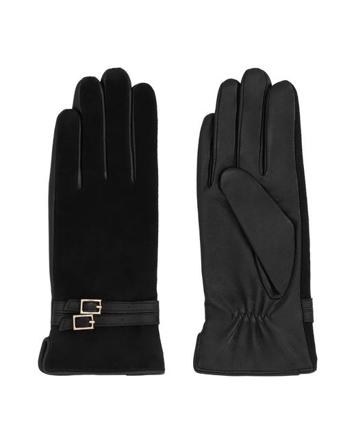 Kazar Accessoires ,Zwart ,Leer Meri Handschoenen in het Black