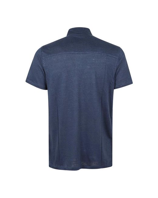 Majestic Filatures Blue Polo Shirts for men