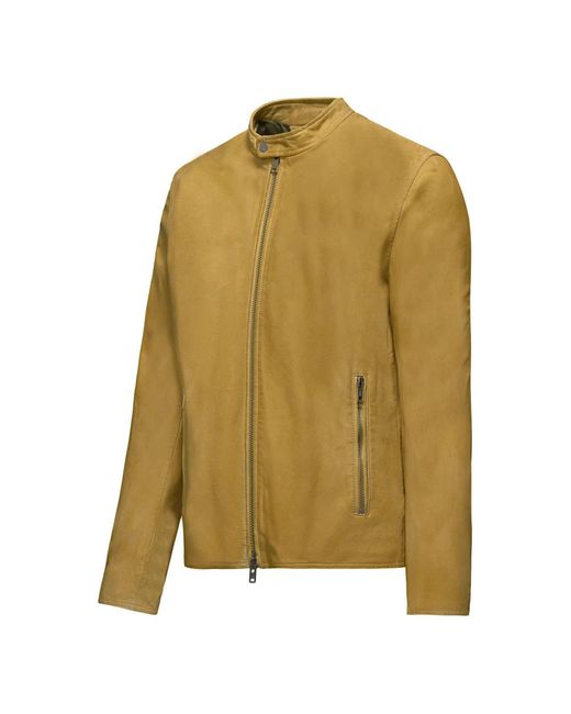 Bomboogie Green Leather Jackets for men