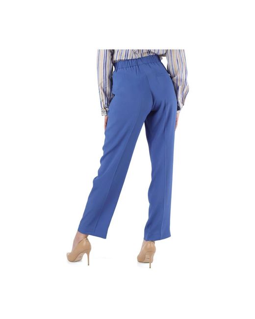 Trousers > straight trousers Marella en coloris Blue