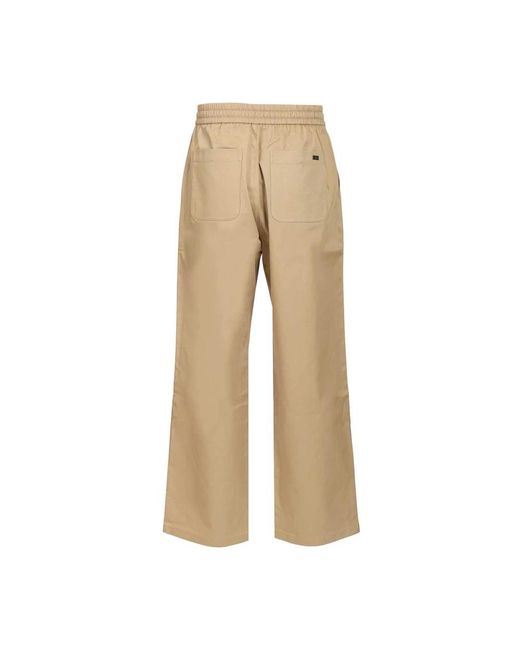 AMI Broek Met Elastische Taille in het Natural