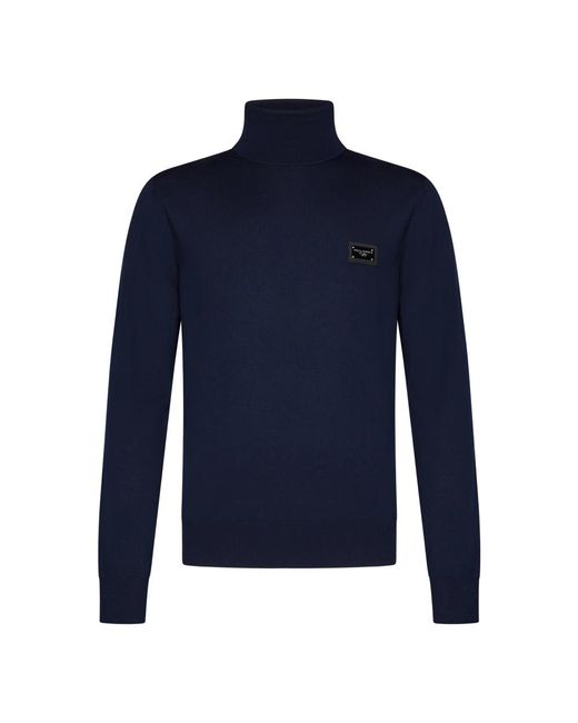Dolce & Gabbana Turtlenecks in het Blue voor heren