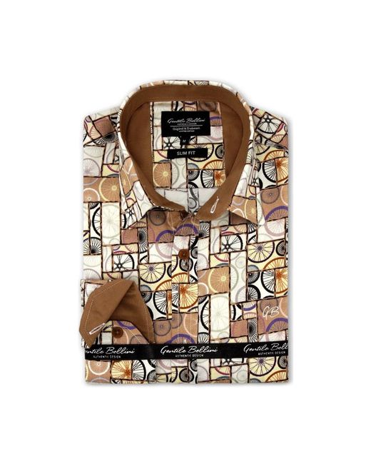 Gentile Bellini Brown Casual Shirts for men
