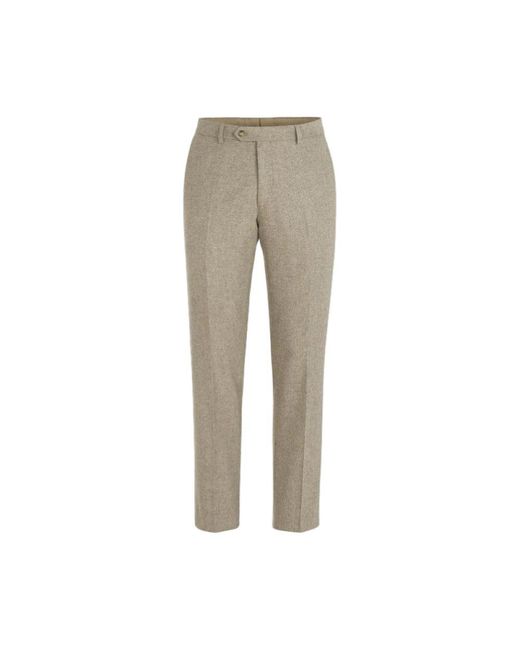 Oscar Jacobson Gray Suit Trousers for men