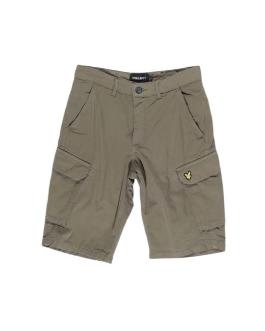 Lyle & Scott Baumwoll bermuda shorts herbst/winter kollektion in Gray für Herren
