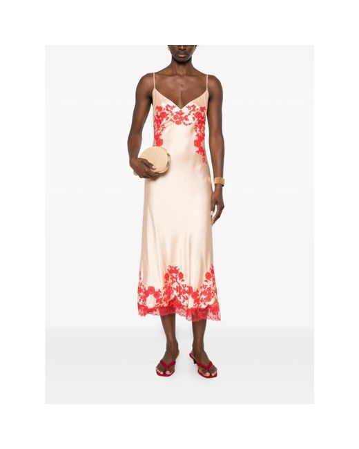 Ermanno Scervino Red Midi Dresses
