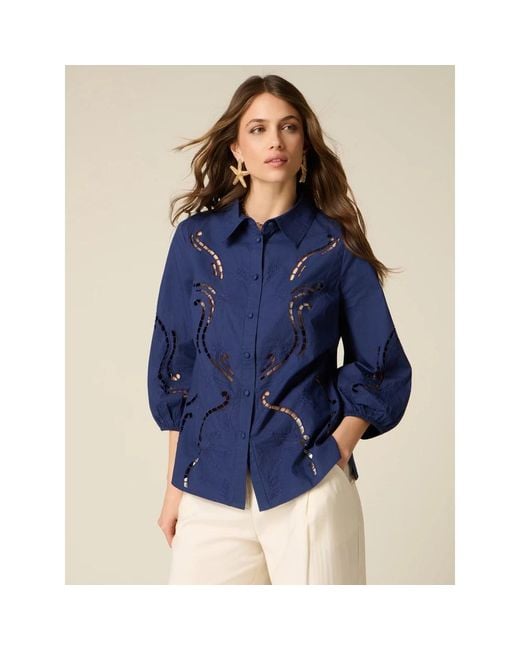 Shirts Oltre de color Blue