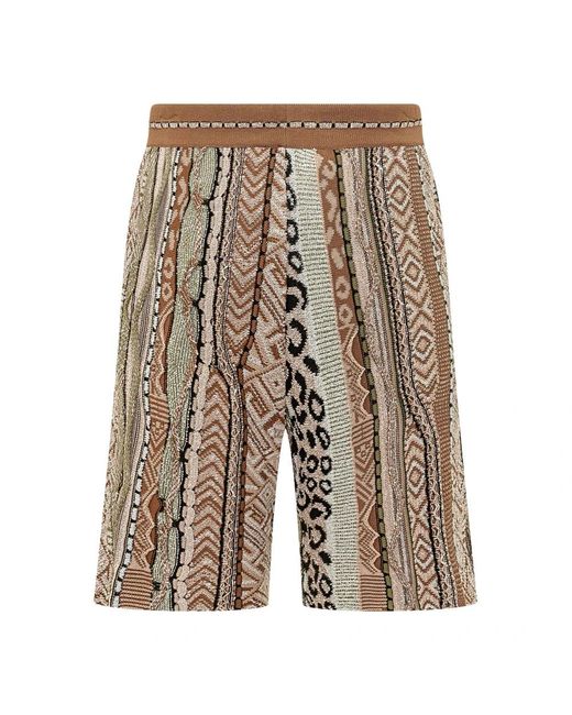 Laneus Brown Casual Shorts for men
