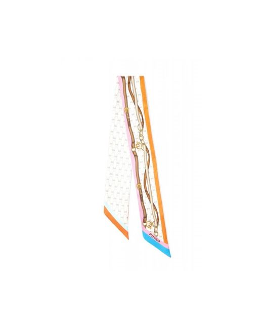 Pinko Metallic Silk Scarves