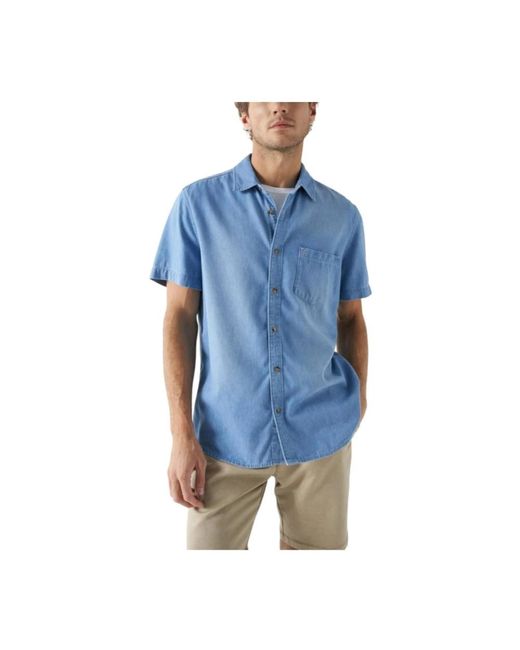 Salsa Jeans Blue Short Sleeve Shirts for men