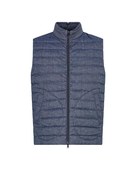 Herno Blue Vests for men