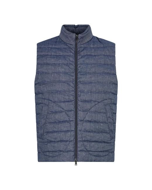 Herno Blue Vests for men