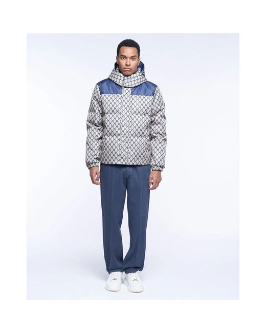 John Richmond Blue Down Jackets for men