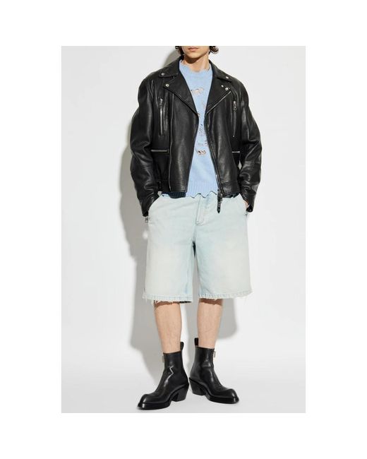 McQueen Korte Broeken ,Blauw ,Denim Denim Shorts in het Blue voor heren