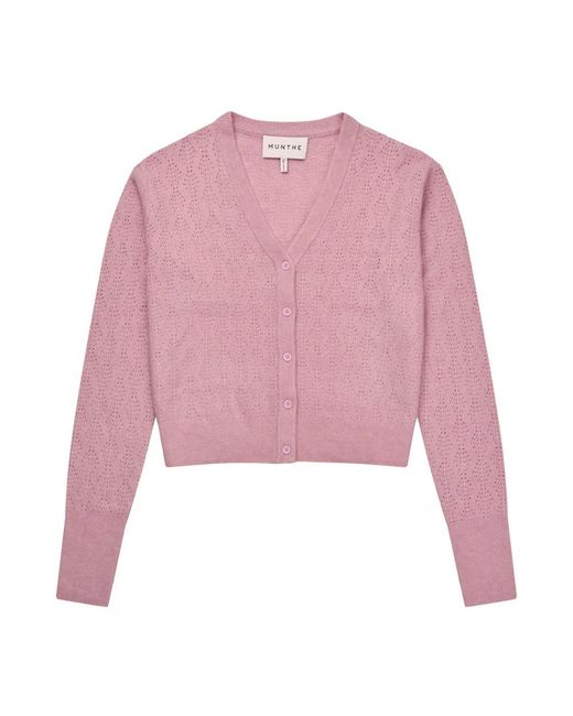 Munthe Truien & Vesten ,Roze ,Cardigans in het Purple