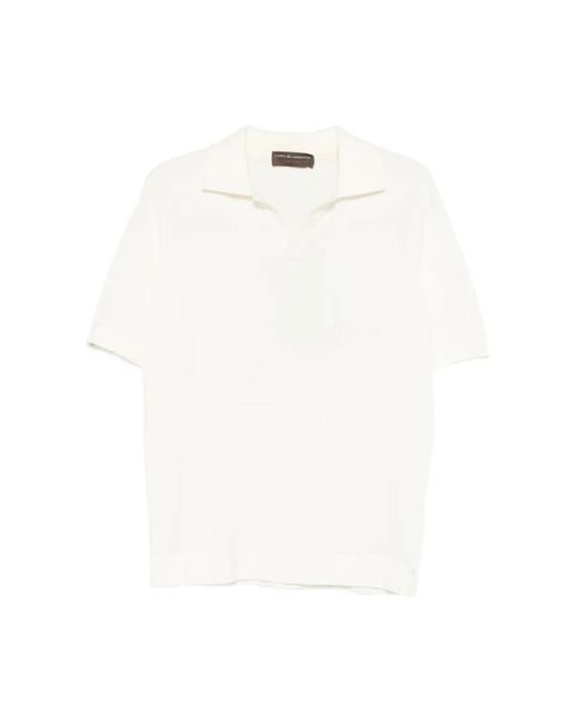 FILIPPO DE LAURENTIIS White Polo Shirts for men