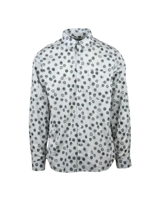 Maison Kitsuné Gray Casual Shirts for men
