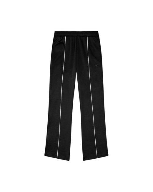 DIESEL Black Wide Trousers for men