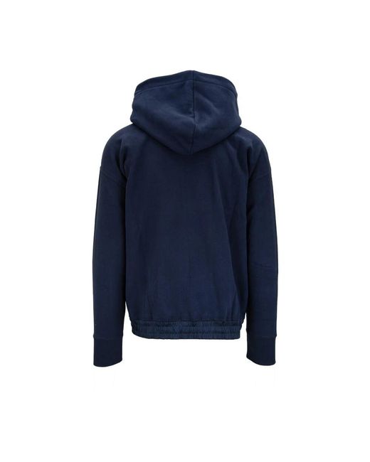 Saint Laurent Kapuzenpullover Mit Gesticktem Logo in Blue für Herren