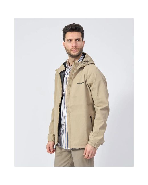 Dickies Beiger Kapuzenpullover Mit Reißverschlusstaschen in Natural für Herren