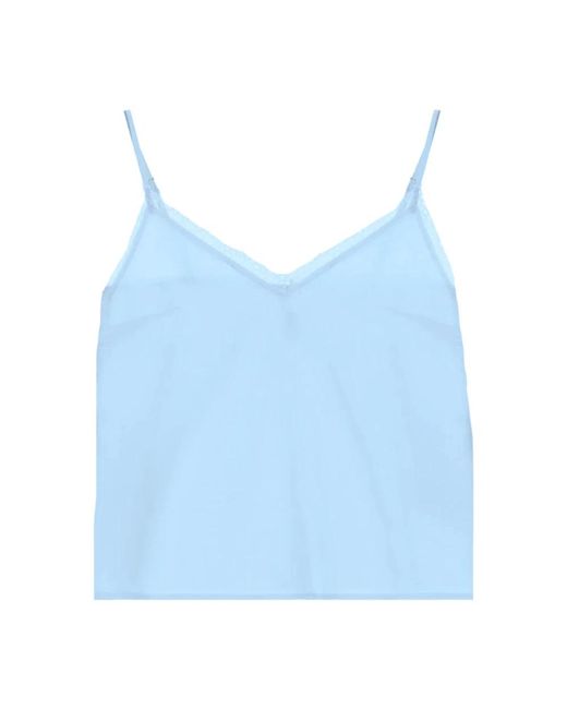 Imperial Blue Sleeveless Tops