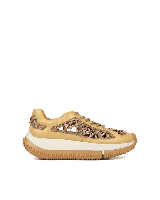 4Ccccees Natural Leather Trainers