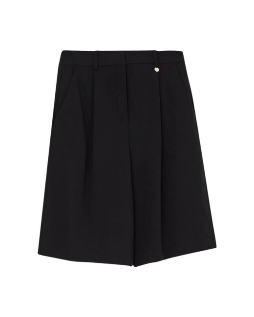 Liu Jo Black Weiche bermuda-shorts mit taschen