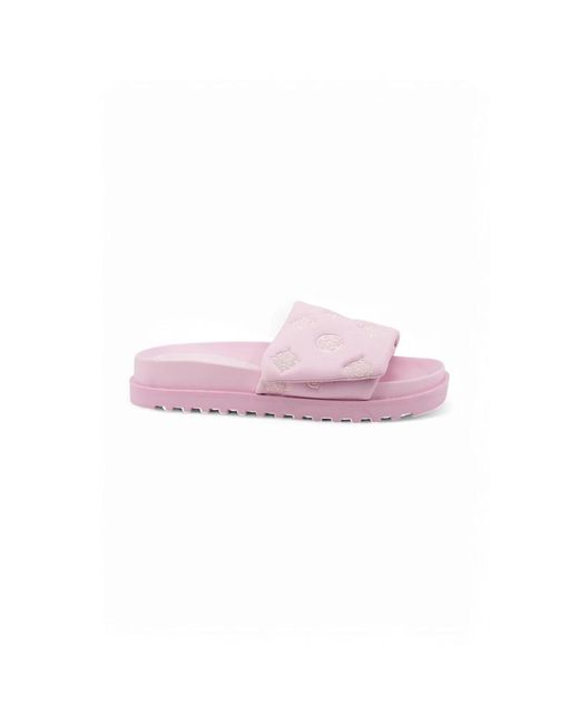 Guess Schoenen ,Roze ,Fabio 2 Slide in het Pink
