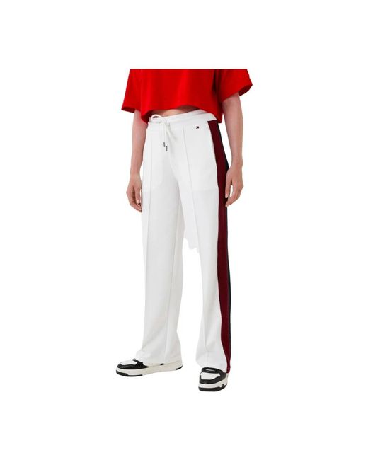 Tommy Hilfiger Red Straight Trousers