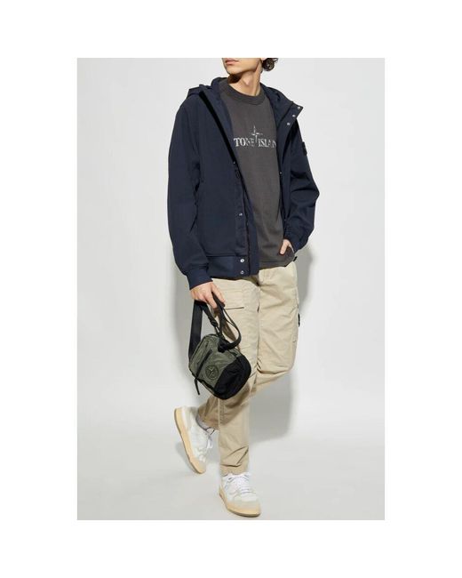 Stone Island Jacke leicht soft shell-r in Blue für Herren