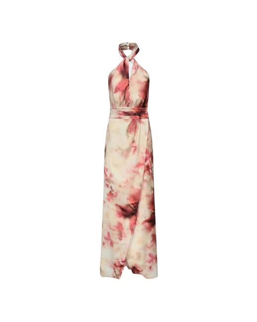Guess Bianca Printed Maxi Jurk in het Pink