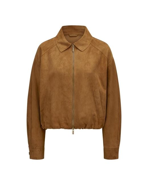 Leather Jackets Milestone de color Brown