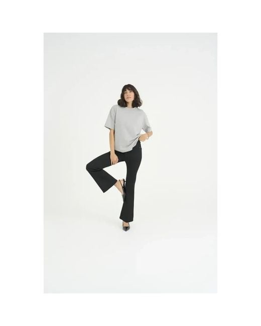 Flared Jeans Kaffe en coloris Black