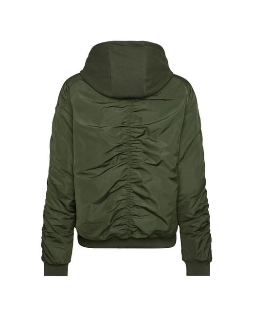 Philipp Plein Jassen ,Groen ,Nylon Padded Nylon Jacket in het Green voor heren