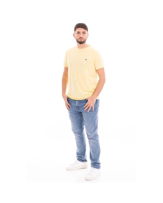 Lacoste Lässiges t-shirt für männer in Yellow für Herren