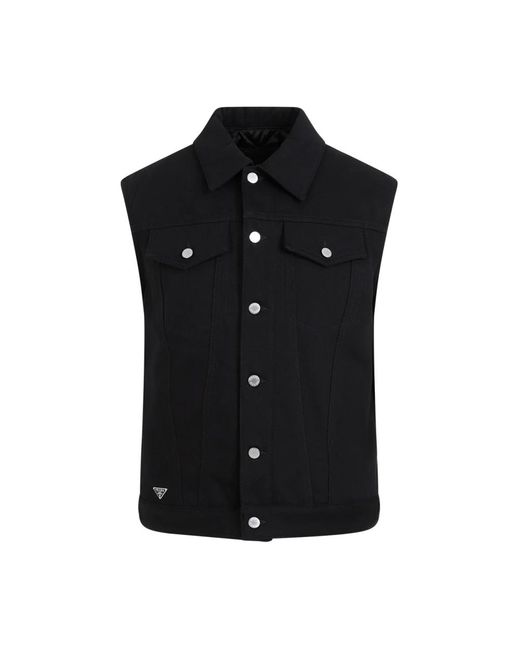 Prada Black Waistcoats for men