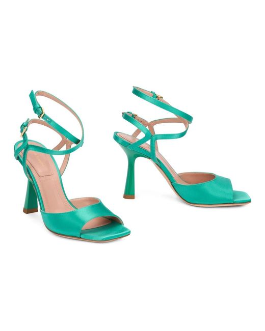 Alberta Ferretti Green High Heel Sandals