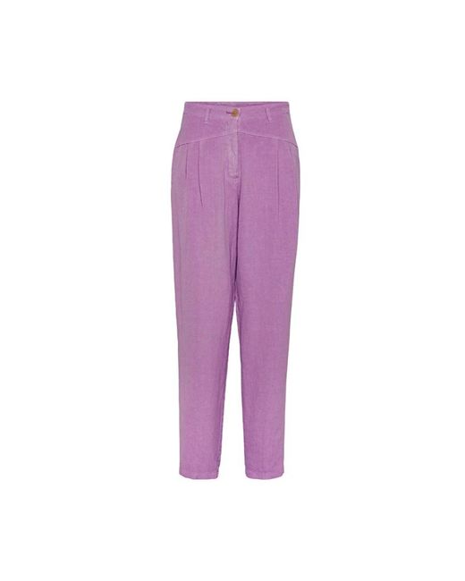 Forte Forte Purple Slim-Fit Trousers